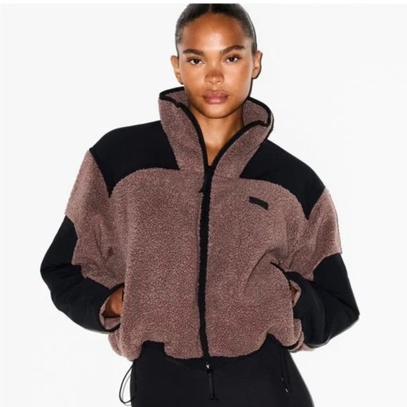 SKIMS TEDDY BOXY ZIP UP JACKET NWOT - Picture 2 of 10